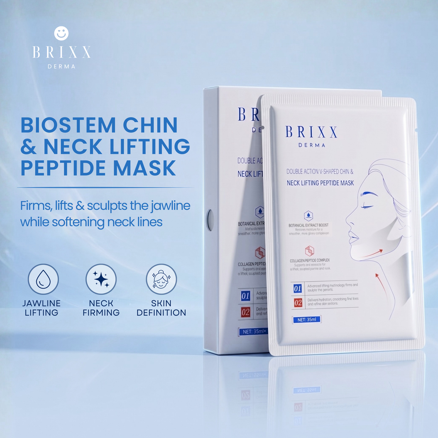 Double Action V-Shaped Chin & Neck Lifting Peptide Mask
